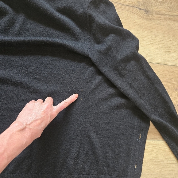 Tory Burch Black/Silver Simone Cardigan - Picture 6 of 6